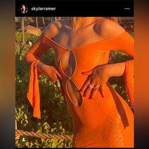 Poster Girl Orange Charlotte dress